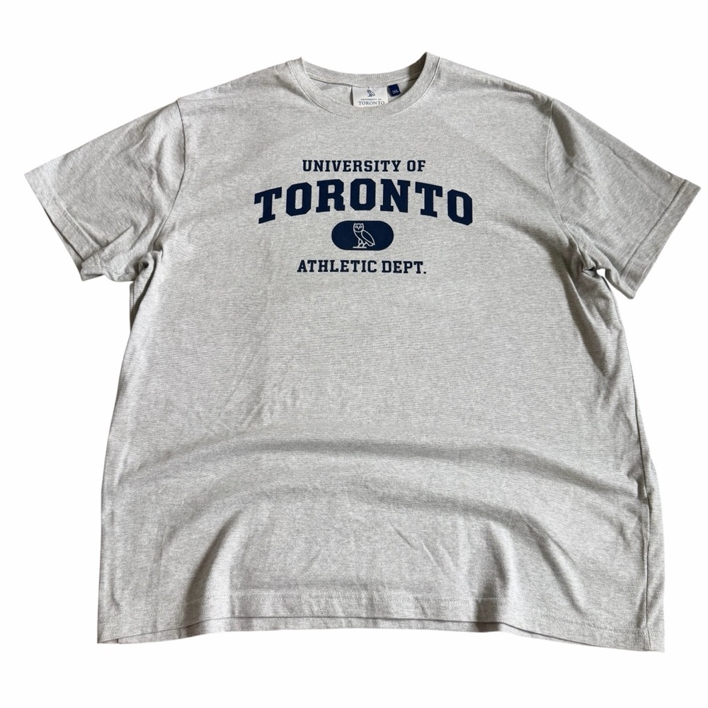 Octobers Very Own x University Of Toronto T Shirt Mens Sz 2XL Grey Drake OVO EUC